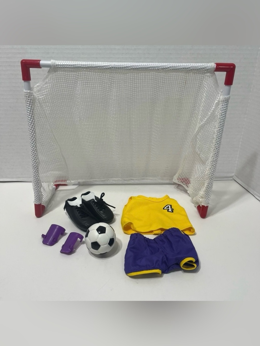 OUR GENERATION 18” doll Soccer lot outfit ball and net, fits American girl dolls